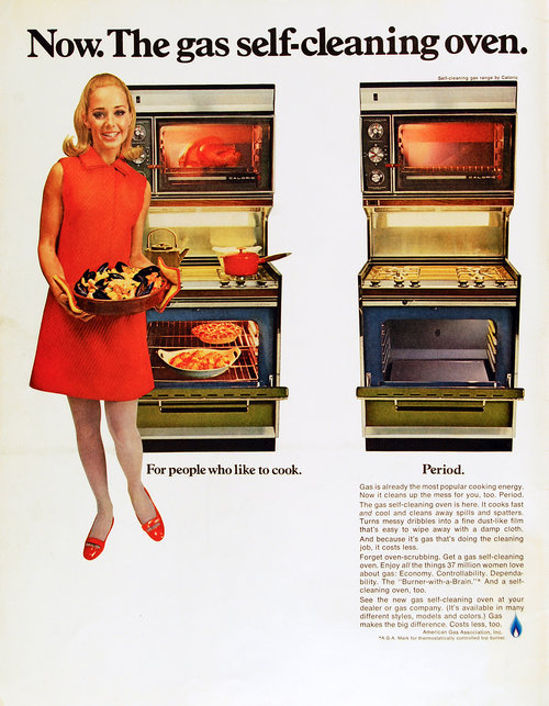 Vintage Advertisement Gas Oven Ad, 1969