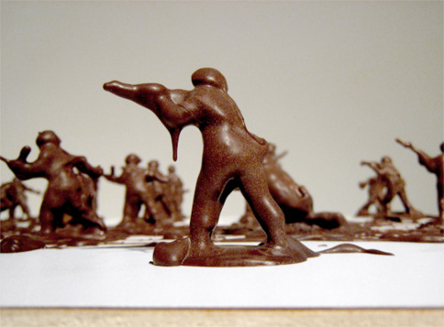 Chocolate-Covered Toy Soldiers by Stephen J Shanabrook [food art] ? Eat Me Daily
